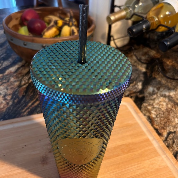 RAINBOW METALLIC 24oz STARBUCKS TUMBLER 🌈 - Picture 2 of 2